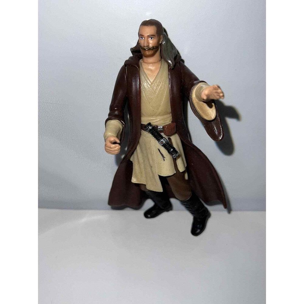 Qui-Gon Jinn Naboo Action Figure Star Wars Episode 1 Hasbro Comm Tech